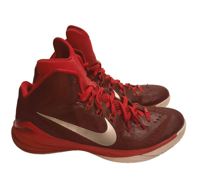 Nike Hyperdunk Mens Size 14 Red/Silver High Top Basketball Shoes 653483-606 2014