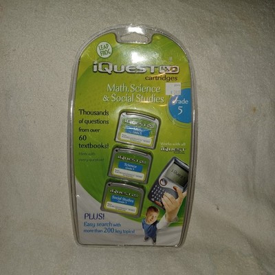 Leap Frog iQuest 4.0 Cartridges: Grade 5 Math Science Social Studies (YJ)