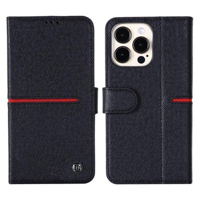 Gebei Top-Korn Leder Horizontale Flip Schutzhülle mit Halterung und c