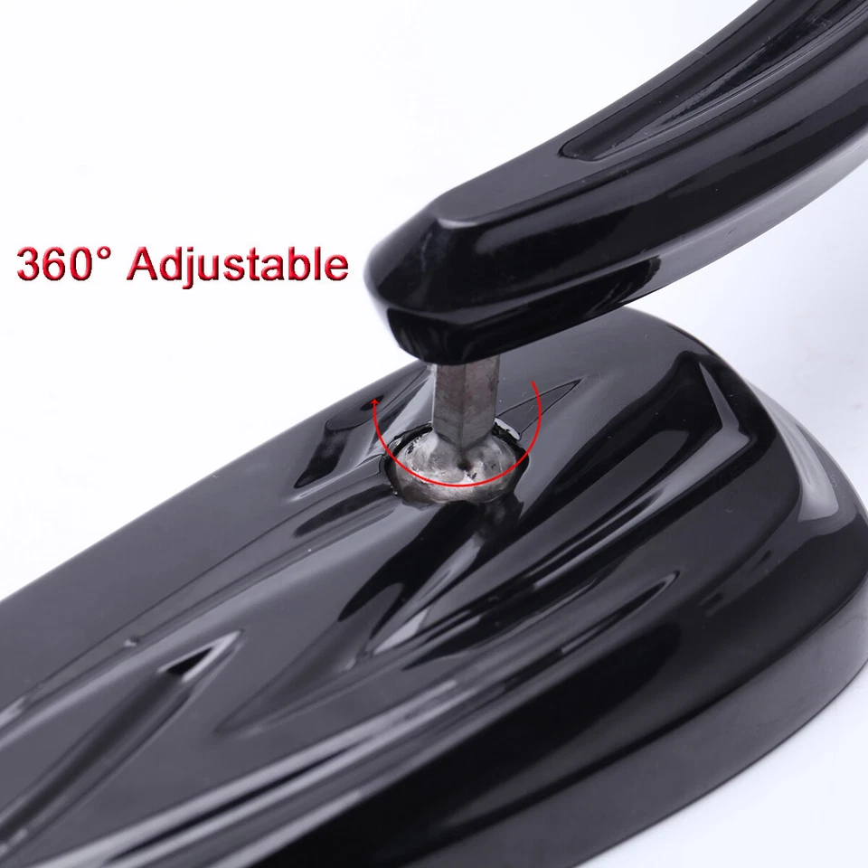 Par de espejos retrovisores laterales negros para motocicleta Harley Street Glide Special Ultra Limited Foto 4 de 4