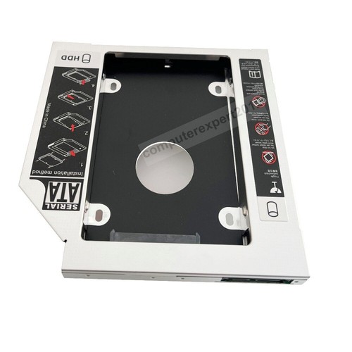 2nd Hard Drive HDD SSD Caddy Adapter For Asus K53SM K53SM-SX027D replace DS8A8SH - Afbeelding 3 van 8