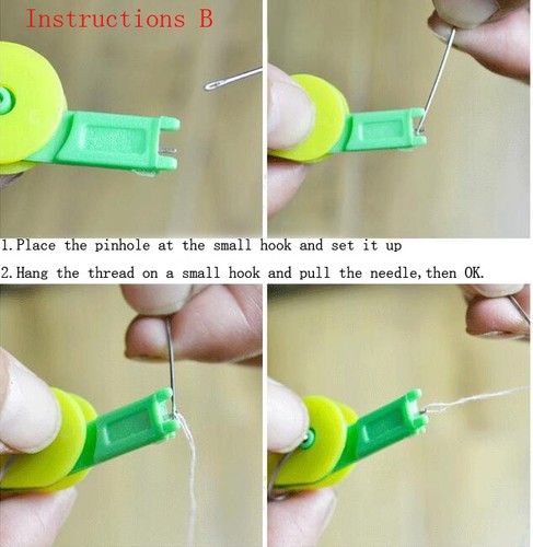 4PC Automatic Needle Threader Thread Guide Elderly Use Device Sewing Easy Craft - Picture 9 of 10