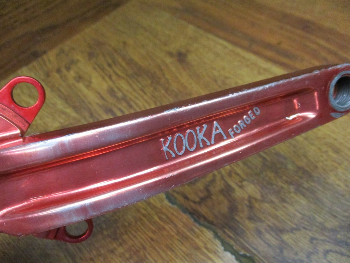 VINTAGE KOOKA FORGED 175L 110/74 BCD SQUARE TAPER CRANK SET VINTAGE KOOKA FORGED 175L 110/74 BCD SQUARE TAPER CRANK SET