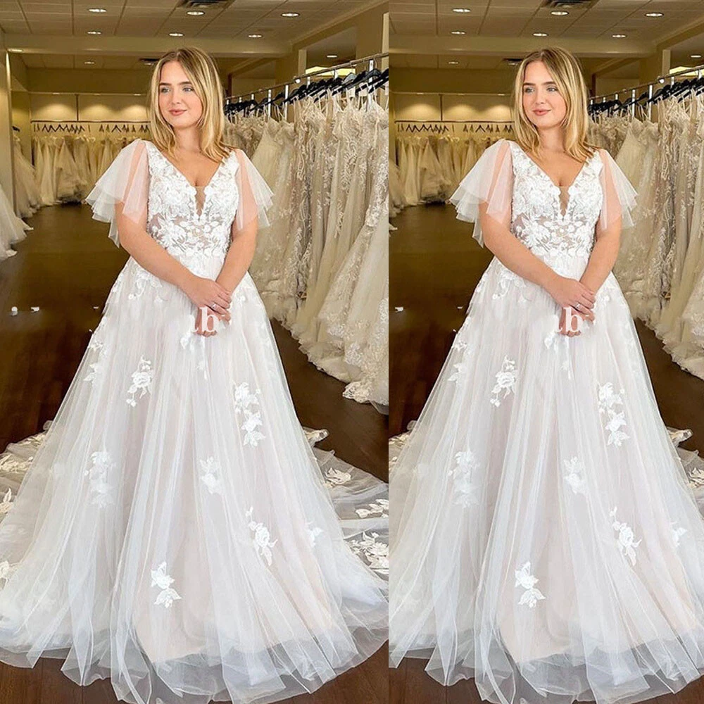 plus size short wedding dress