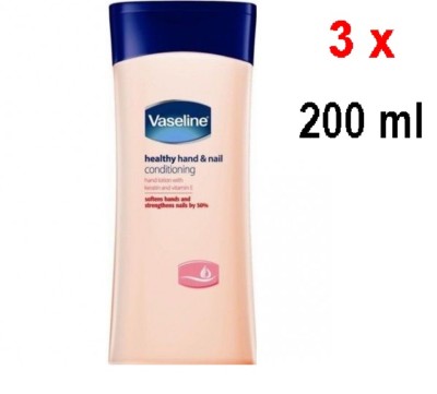 26,58 /L - 3x Vaseline Healthy Lotion Hand & Nagel Conditioning - 200ml