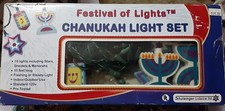 Chanukah Light Set Dreidels, Menorahs, Stars
