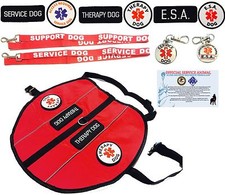 Service Dog - Support Dog - Therapy Dog Vest Harness Patches ALL ACCESS CANINE
