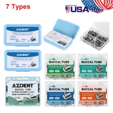 50Sets Dental Ortho Buccal Tube 1st/2nd Molar Bondable Non-Conv Roth/MBT.022 FDA