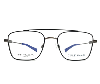 Cole Haan Eyeglasses Frames CH4033 001 Gray Aviator Ti-Flex  display picture 1