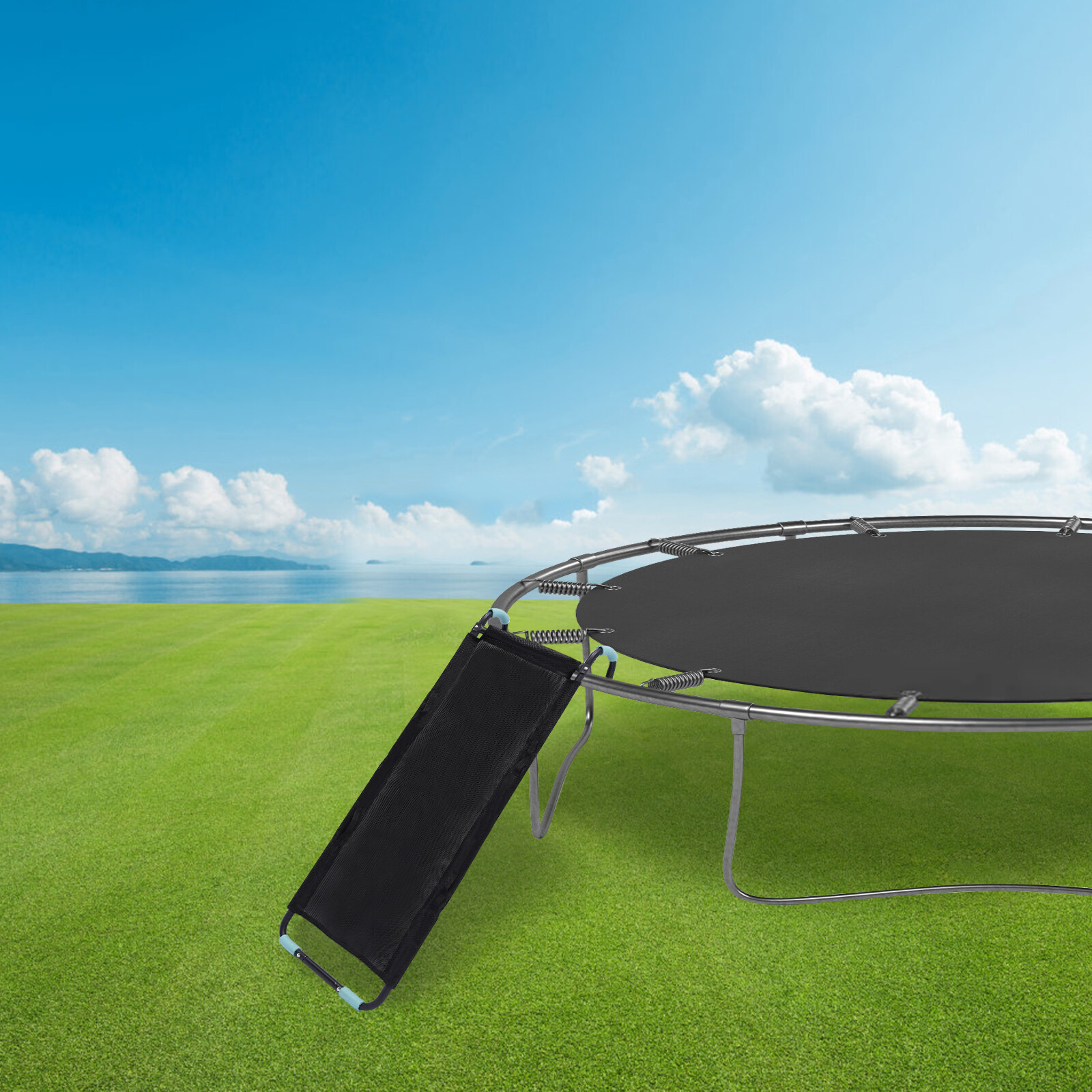 Kids Trampoline Slide 165lb Capacity Indoor Outdoor Slide For