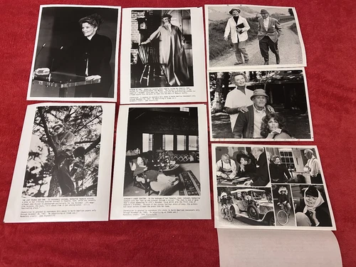 KATHARINE HEPBURN seven original press photos at home in Fenwick, Conn.