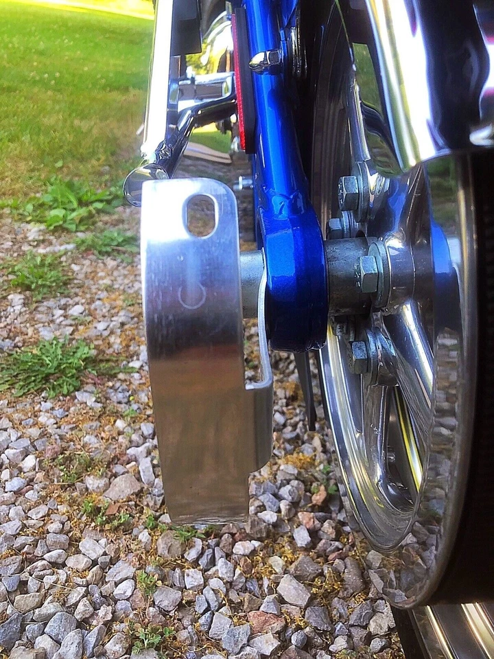 Soporte de reubicación de matrícula vertical enrollado para Harley-Davidson personalizado nuevo Foto 4 de 4