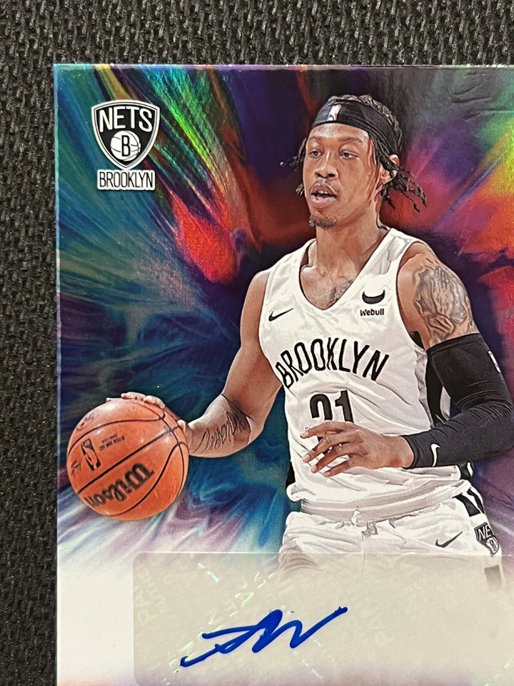 ALONDES WILLIAMS 2022-23 Panini NBA Hoops ROOKIE INK Signatures GREEN Autograph - Image 3 of 4