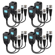 Passive Video Balun 4 Pairs RJ45 Transceiver Transmitter HD-CVI/TVI/AHD/CVBS ...