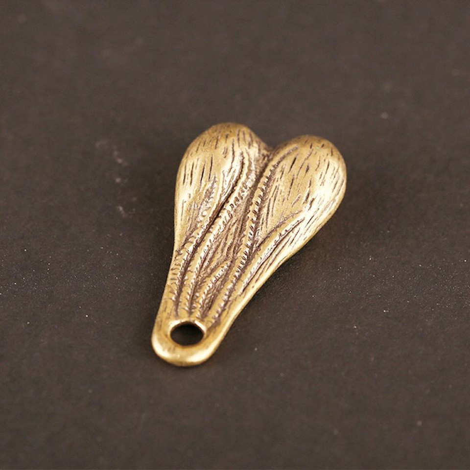 Solid Brass Bull Balls Edc Paracord Beads Keychain Key Ring Zipper