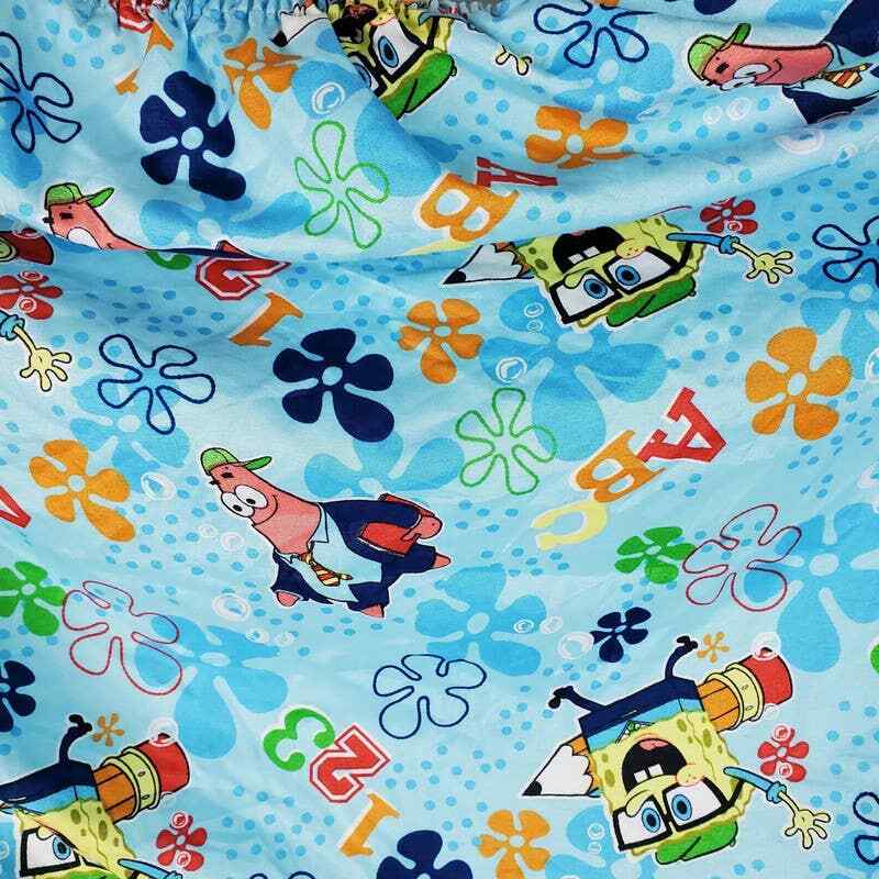 Nickelodeon SpongeBob Cribtoddler bed Sheet Set Flat Fitted 2012 eBay