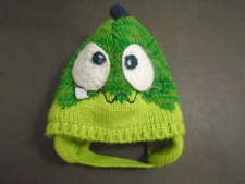 INFANT BABY GREEN MONSTER WINTER HAT CAP