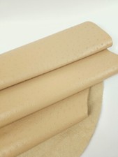 Beige Ostrich 2024 Embossed Texture Leather