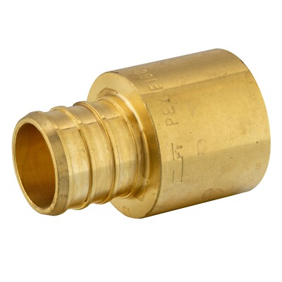 EFIELD 30PCS Pex3/4'' X3/4'' Female Sweat Adapter Crimp Brass Fittings, Lead Free