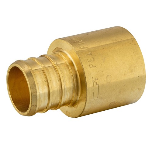 EFIELD 30PCS Pex3/4" X3/4" Female Sweat Adapter Crimp Brass Fittings, Lead Free