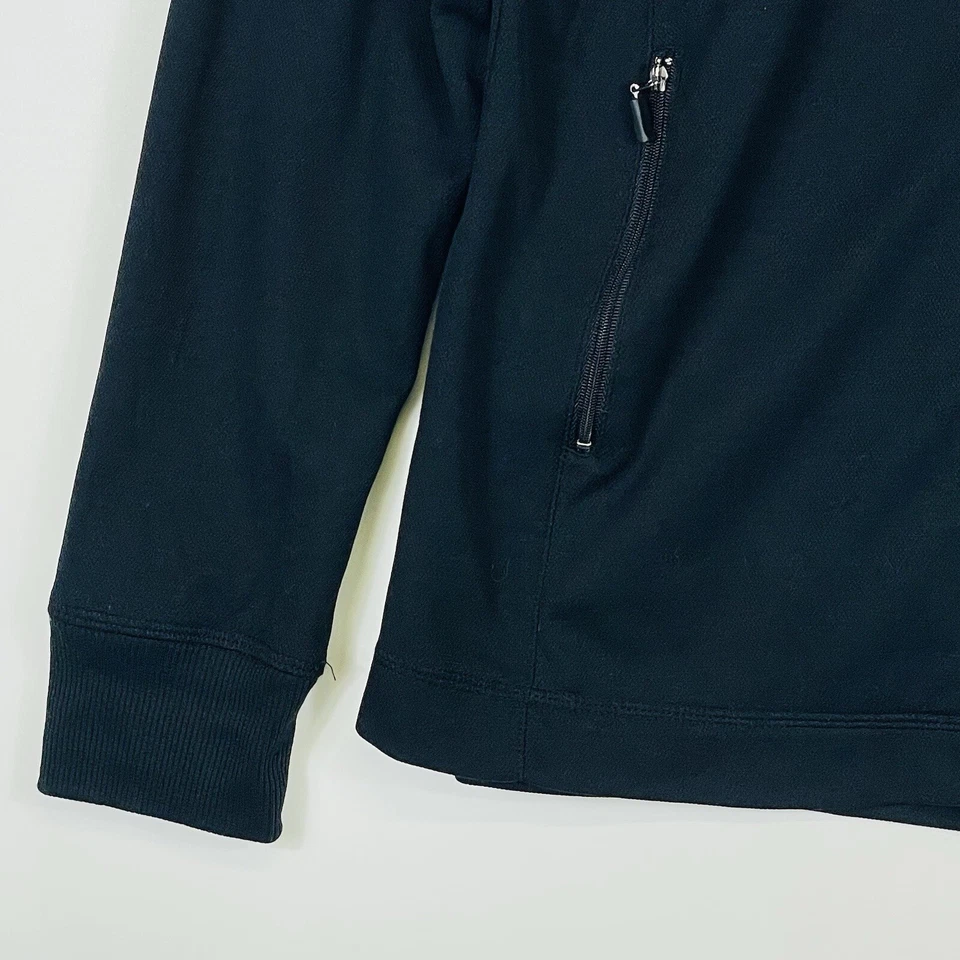 Chaqueta para mujer grande GK Gymnastics Dance Cheer negra con logotipo cremallera frontal Foto 3 de 4