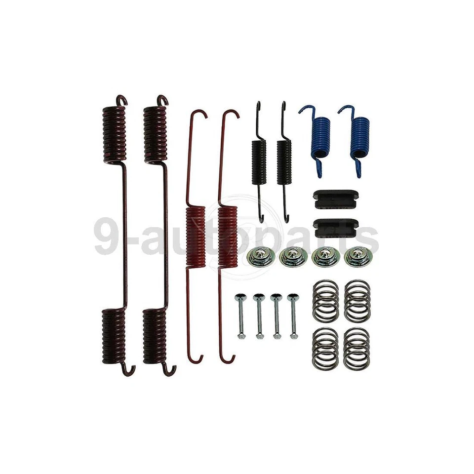 Kit de tambores y zapatas de freno trasero y herrajes para Dodge Caravan 2001 2002 2003 Foto 3 de 4