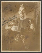 Real Photo Lauritz Melchior Opera Tenor Dedication Original Signed 9 1/2