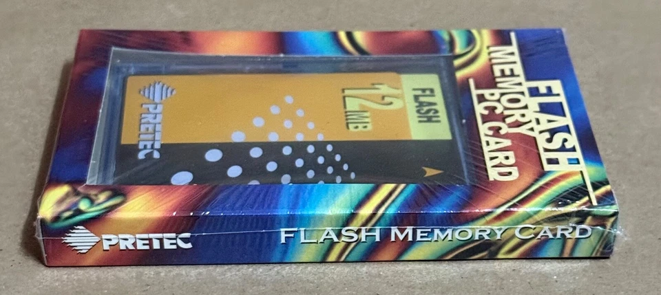 Pretec 12 MB Flash Memory PC Card Rare New Sealed Collectible Flash Card - Image 2 of 4