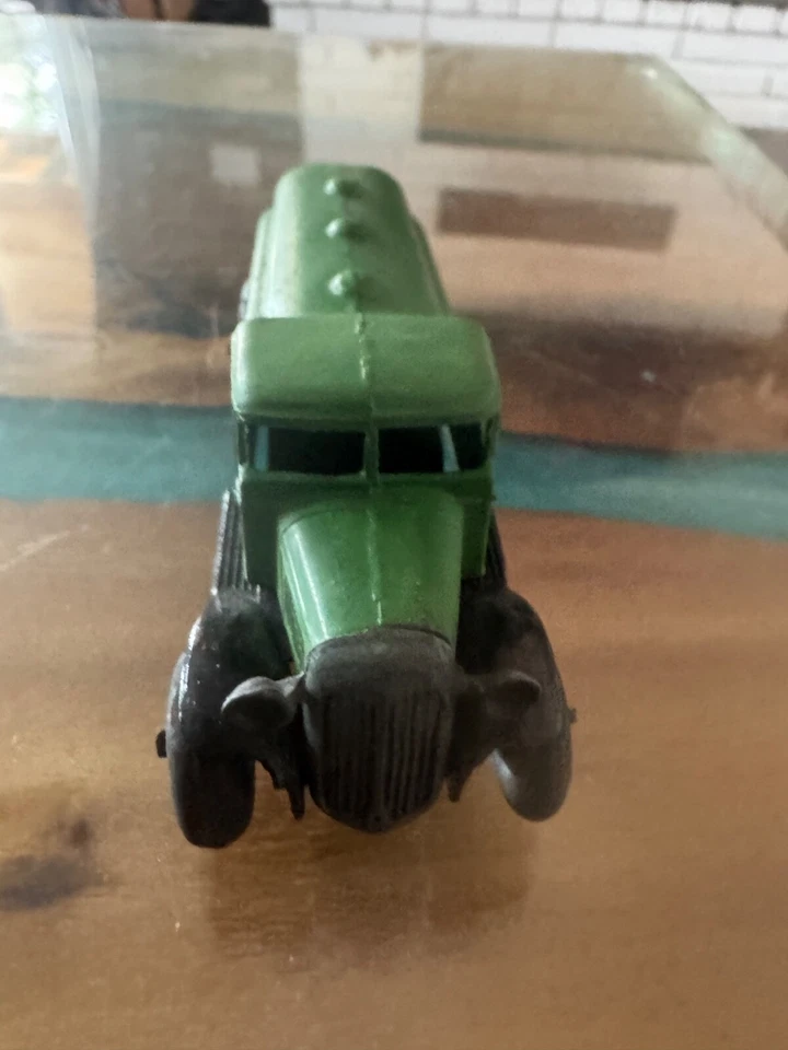 VINTAGE DINKY TOYS MECCANO #25 PETROL TANK WAGON GREEN - Image 2 of 4