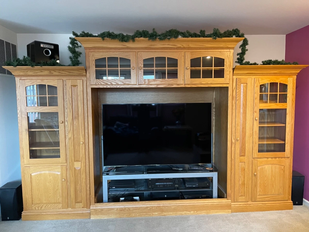 Oak tv unit ebay deals
