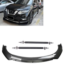 4Pcs Front Bumper Lip Splitter Spoiler Carbon Fiber For Nissan