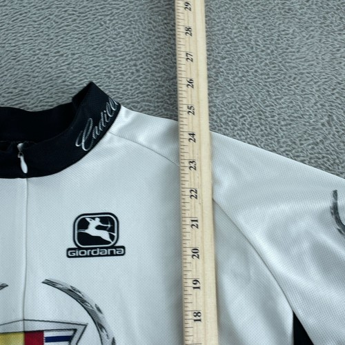 Giordana White & Black Men Cycling Jersey With Cadillac Logo *faded tag* 2911 - Picture 5 of 7