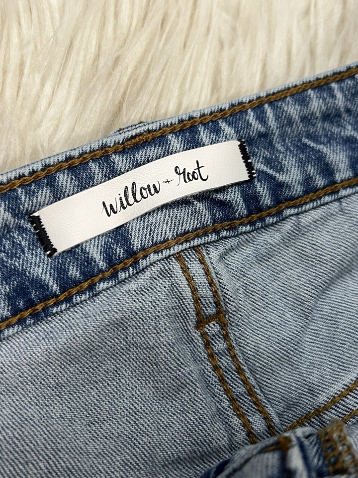 Buckle Willow And Root Flared Jeans Destruction Details Distressed