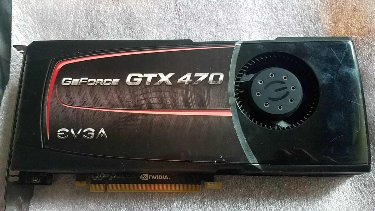 Tested Good EVGA NVidia GeForce GTX 470 PCIe 1.2GB GDDR5 Graphics Video Card GPU