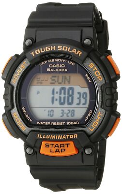Casio Women's STL-S300H-1BCF Solar Runner Digital Display Black Watch