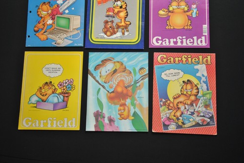 VTG Garfield Cat Mead Portfolio Folders Set of 9 Pocket Binders 1423S - Picture 4 of 4