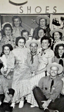 Vintage Womens Shoe Store Photo Sales Staff Western Days Gardena CA 1960s