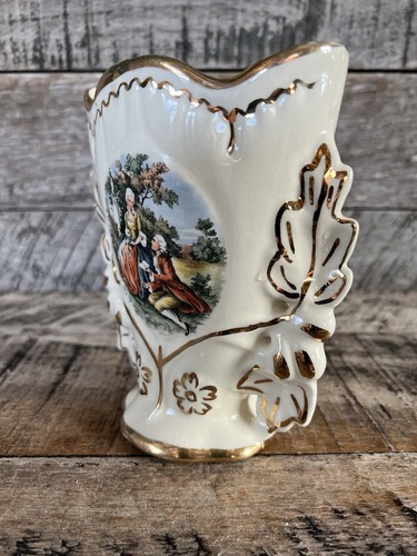 George Washington Courting Martha Vase Vintage Home Decor - Picture 2 of 11