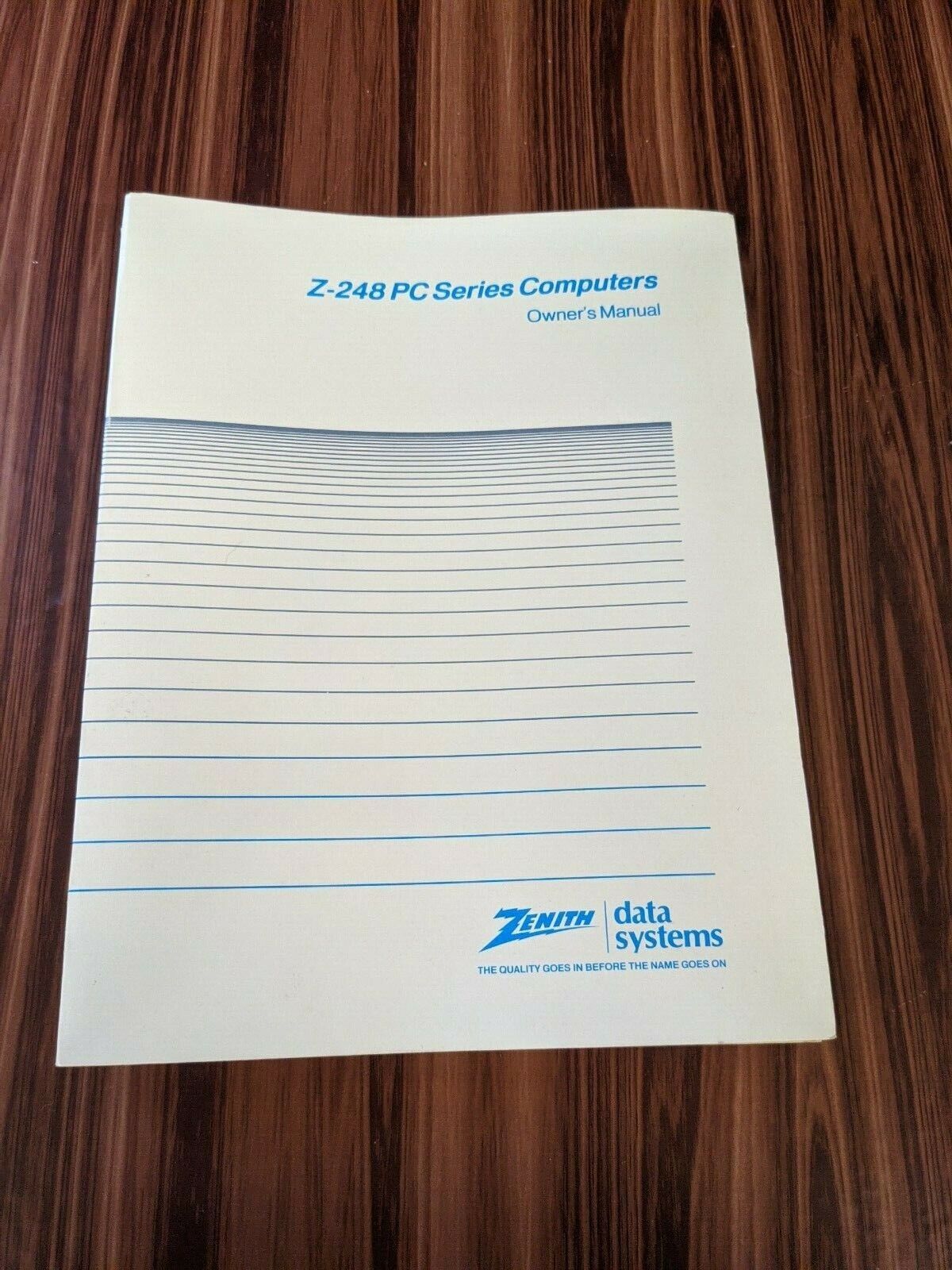 Zenith Data Systems Z-248 PC Series Computers Owners Manual Instructions OEM