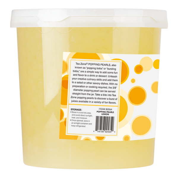 Tea Zone Lemon POPPING PEARLS™ (B2064, 7 lbs) | eBay Tea Zone Lemon POPPING PEARLS™ (B2064, 7 lbs) | eBay
