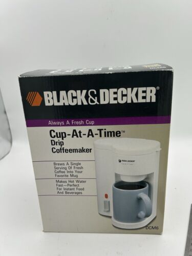 Black & Decker Tropf Kaffeemaschine Tasse auf einmal Modell DCM6 - Neu im Karton