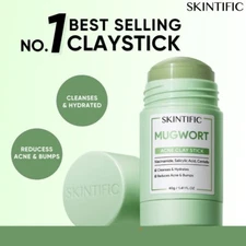 SKINTIFIC Mugwort Anti Pores & Acne Clay Stick 40g