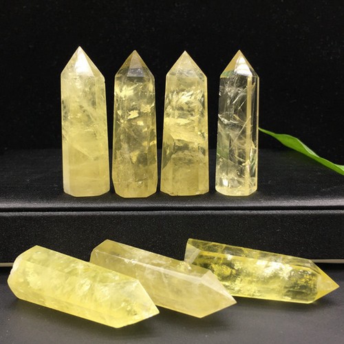 50-60mm Natural Clear Citrine Quartz Crystal Point Wand Obelisk Tower Healing - Picture 4 of 18
