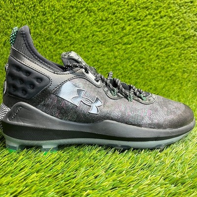 Under Armour Harper 8 Low ST Mens Size 7.5 Black White Running Baseball Cleats
