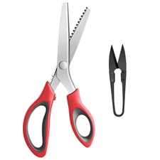 Pinking Shears Serrated,Comfort Grips Handled, Professional Dressmaking Sewing