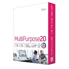 Multipurpose Copy Paper 20lb 8.5"x 11" White 1 Ream 500 Sheets Printer Paper