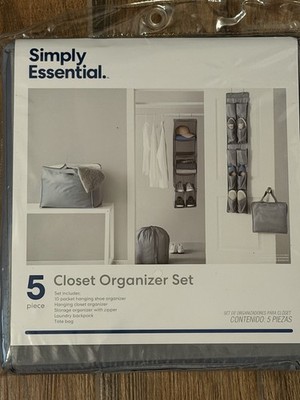 5 Piece Closet Organizer Set New - Simply Essential