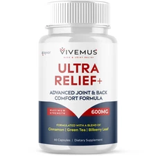 (1 Pack) Vivemus Ultra Relief+ Joints Health Support Max Supplement 60 Capsules