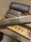 Vintage Harmonica Lot –Opera,Hohner Pocket Pal, BluesBand & Rough Rider Gift Set — photo 2