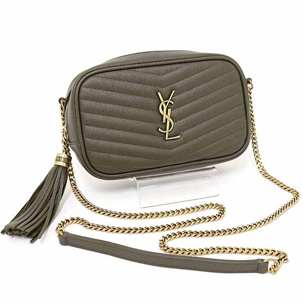 Borsa a tracolla SAINT LAURENT catena Lou mini borsa a tracolla 612579 pelle di vitello donna